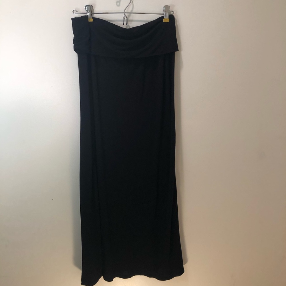 Black maxi skirt